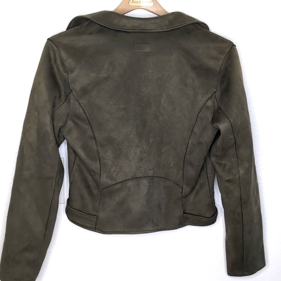 Motorcycle Ci Sono by Cavalini Olive jacket women's size Medium - Picture 6 of 6